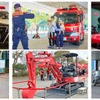 総勢15台以上のはたらくくるまが大集合