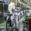 ホンダの白いユニフォーム（熊本製作所）