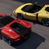 フェラーリ 849テスタロッサ・スパイダー（黄）とベルリネッタ（赤）