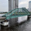 旧晴海鉄道橋（豊洲側から晴海側を望む）