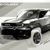 トヨタ ランドクルーザーFJのデザインスケッチ