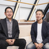 レスポンス編集長 三浦和也（左）とナノオプト・メディア 代表取締役社長 大嶋康彰氏（右）