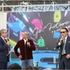 前回展/第12回大阪モーターショーのステージの様子（2023年12月、左から千年屋アナ、千石氏、高原氏）