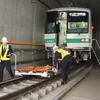 東京メトロ「異常時総合想定訓練」：負傷者の救護