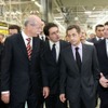 ダイムラーのツェッチェ会長とフランスのサルコジ大統領