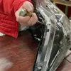 ヘッドランプ廃材の分解