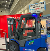 冷暖房を完備したキャビン付き「2.5 トンリチウムイオンバッテリーフォークリフト（HELI 製）」