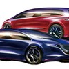 新型車のスケッチ