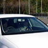 インストラクターの説明でA3のパフォーマンスを体感する。ステアリングを握っているのはアウディのエコドライブトレーニングの講師でもあり、自動車生活ライターとして各誌でも活動している飯田裕子氏。
