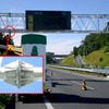 道路情報板の門型支柱