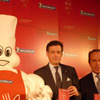 左からミシュランマン、ベルナール・デルマス、ジャン・リュック・ナレ