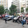 東京汐留のイタリア街に集まったクラシックカー