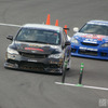 ST-4クラスの王座を獲得した55号車BOLD WORLD Absolute DIXCEL CIVIC（手前）。（C） スーパー耐久機構。写真提供：スーパー耐久機構