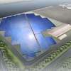 扇島太陽光発電所（仮称）の完成予想図