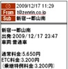 検索結果連絡メール