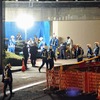不正改造を疑われた車両の検査の様子（首都高速中央環状線・1月1日深夜1時50分。撮影＝中島みなみ）