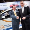写真左：曽我浩治MMSCAN社長兼CEO 同右：Thierry Vandal Hydro-Quebec社長兼CEO