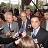 ゴーンCEO。2009年11月、フラン工場で