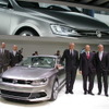 VWのプレスカンファレンス（車はNCCコンセプト）