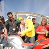 2009年、モトシーズのパドックを訪れたMotoGPチャンプのロッシ。「ギアが1段しかないのか！」