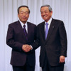 左からトヨタ内山田副所長、マツダ山木副社長