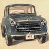 ダットサン112型のスケッチ（水彩）