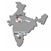 インド共和国拡大図