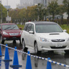 全車速追従機能付クルーズコントロールは一定時間停止し続けるが、プリクラッシュブレーキは数秒で動き出す