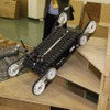 螺旋階段を上るQuince。螺旋階段の登り降りはこうしたロボットにとって非常に難しい