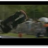 レースで大クラッシュ（動画キャプチャー）