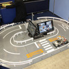 RoboCarの実機が走る10分の1スケールのコース