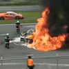 ガヤルドがワンメークレースで大クラッシュ