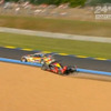 アウディR15　BMWアートカーを追い越し失敗（画像は動画キャプチャー）