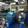 トレッドゴムを巻き付ける