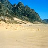 中国でおこなっている植林活動の様子（植林前 2001年4月）