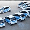 i-MiEV。アメリカに上陸した試乗用のフリート。右ハンドルだ