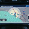 日産リーフに搭載される充電施設情報表示システム（写真は海外仕様）