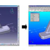 CATIAからCaelum IIIへの3D寸法・注記取り込み画面