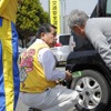 2010年4月のタイヤ安全プロジェクト実施風景。埼玉県、アグリパークゆめすぎと