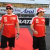 マッサ（向かって右）とアロンソ（日本GP）