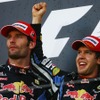 ウェバー（向かって左）とベッテル（日本GP）