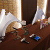 R-M の商品群と使用機材、そして塗装例。フェンダーはホンダ インサイトのもの。