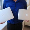 MacBook Airの13.3型（左）と11.6型（右） MacBook Airの13.3型（左）と11.6型（右）