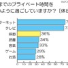 家でのプライベート時間を、どのように過ごしていますか？（休日） 家でのプライベート時間を、どのように過ごしていますか？（休日）