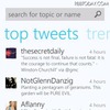 Windows Phone 7向けTwitter画面 Windows Phone 7向けTwitter画面