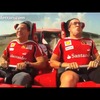 マッサとアロンソ　世界最速ジェットコースターに試乗