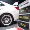 スバルブースに展示されたニュル仕様 インプレッサ WRX STI 4ドア