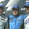 【F1ハンガリーGP写真蔵】最年少優勝アロンソにチームも熱狂
