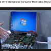 インテルチップのデモPC（基調講演の映像より） インテルチップのデモPC（基調講演の映像より）