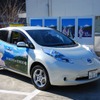 綾波レイが描かれた日産リーフ、公用車としての使用のほか 観光関係の業務に使用することも町では検討している。（写真：箱根町提供）（C）カラー